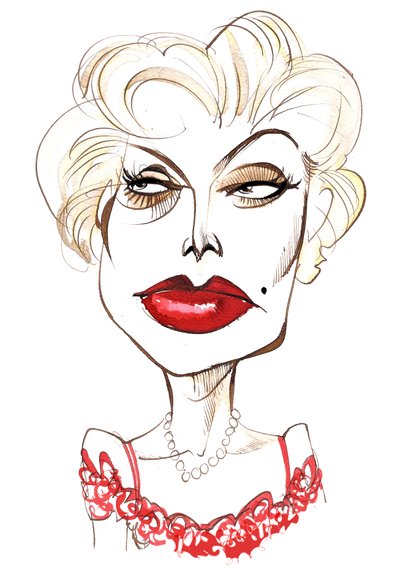 Zsa Zsa Gabor, Hongaars-Amerikaanse actrice 6 februari 1917 - 18 december 2016 door Neale Osborne